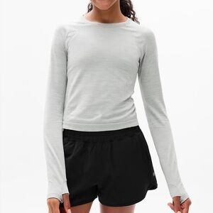 Athleta Girl Power Up shimmer Sport  Length Top